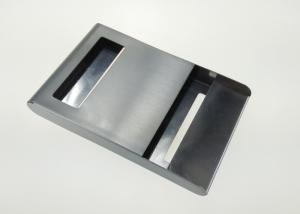 Quality Polished Metal Stamping Parts , Stainless Steel Business Card Holder Brushed Surface for sale