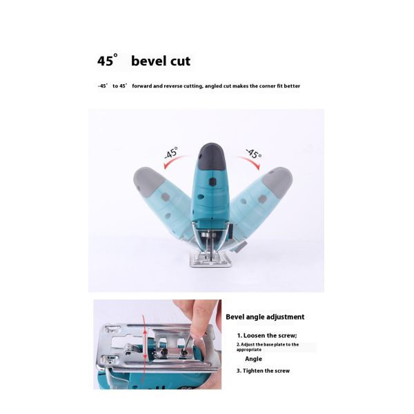 BobenMulti-function JigSaw Miter Cutting Machine Wood AluminumPlastic Panel Electric Reciprocating Saw Wood Cutting Saw Portable