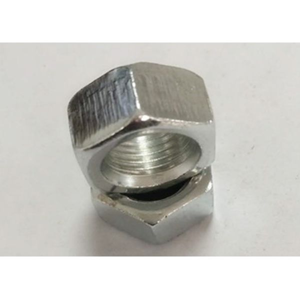 M10*1 Electroplating White Zinc Hexagon Nuts According To Chinese Standard