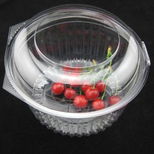 China Disposable Food Grade PET Takeaway Salad Plastic Bowls 40oz on sale