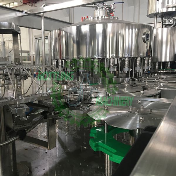 Cap Sterilization Washing Tunnel Buff Tank 24-24-8 Juice Bottling Line