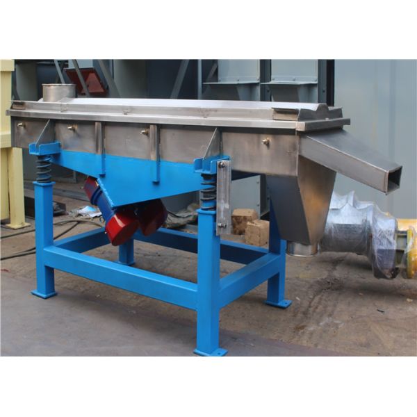 Plastics SUS Linear Vibrating Screen Sieve vibrating screening machine