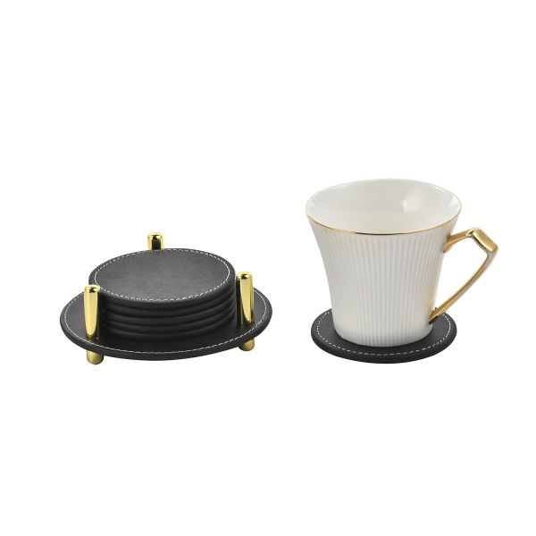 Modern Drink Coasters Set Assorted Designs Absorbent and Durable Materials Assorted Styles