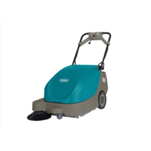 Durable Battery Powered Floor Sweeper With Double Reverse Rotation Brush