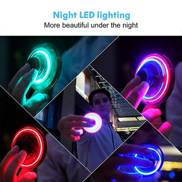 PP CE Certificate Finger Fidget Toy , Stress Reliever UFO Flying Fidget Spinner