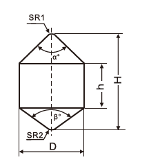 Rock Drilling Carbide Button Bits Double Conical OD 8.99mm With TRS 2700