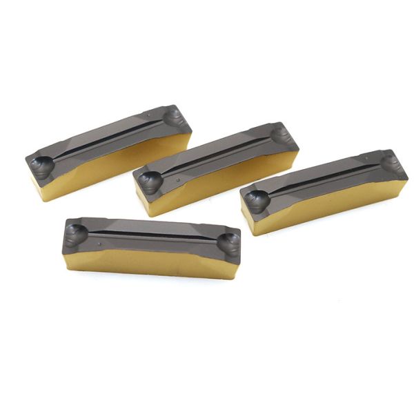 Milling Tool Top Notch Grooving Inserts , Custom Carbide Inserts N123K2-0600-0004-GM