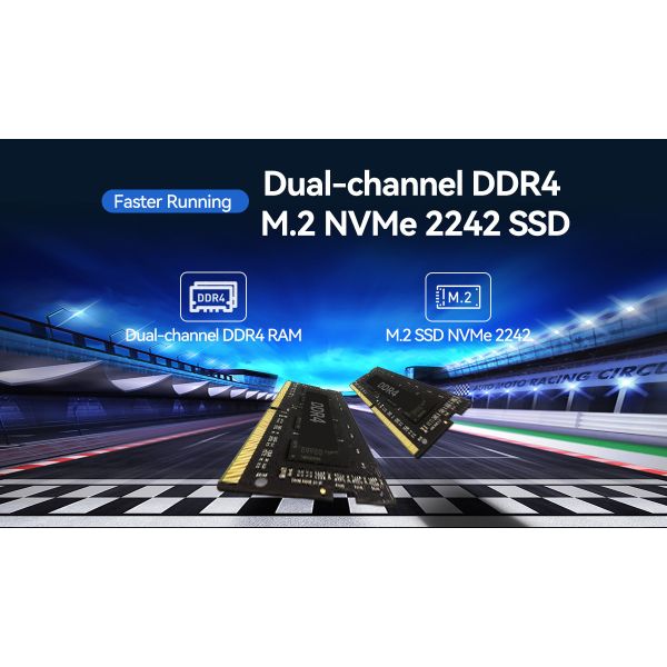 Intel Core i5 1135G7 Home Mini PC M.2 2242 SSD With Dual LAN And Fan