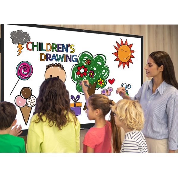 65 Inch HD Interactive Touch Screen Whiteboard 3840x2160