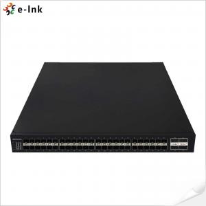 Quality Layer 3 Managed Fiber Optic Switch 48 Port 10G SFP 4 Port 40G QSFP Support WEB for sale