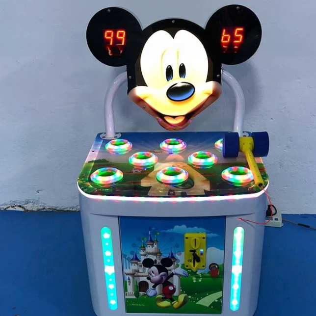 80W Indoor Amusement Arcade Machine Hit Mouse Rats Game Machines