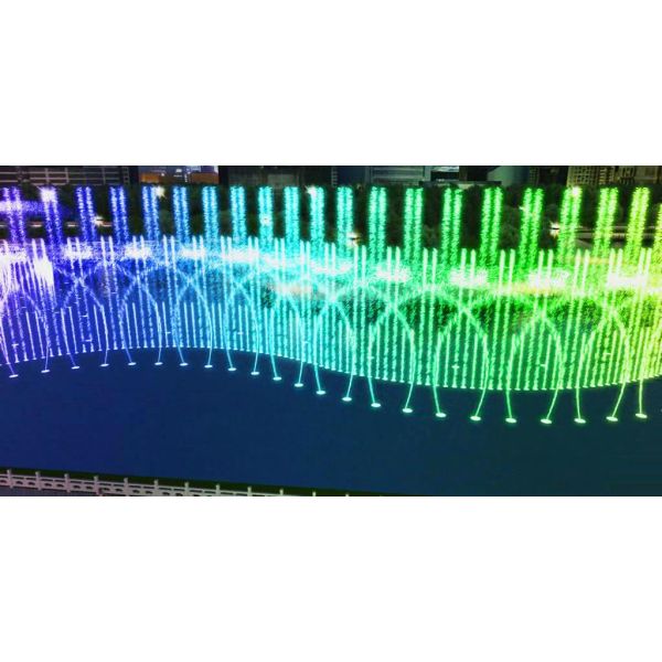 Music Control Floating Fountain Water Swing 3D Jet Fountain