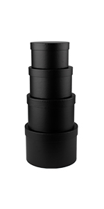 black round boxes