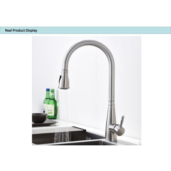 Touchless kitchen sink sensor faucet
