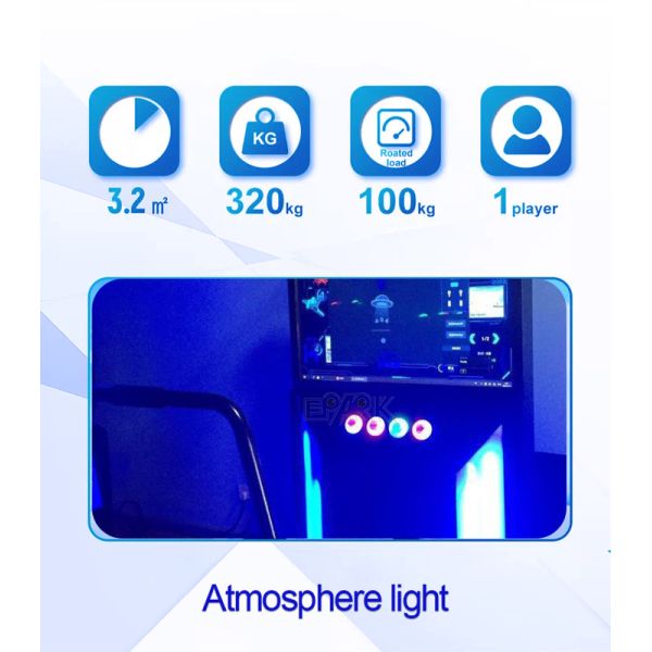 1 Palyer AC 220V 9D VR Simulator 8G Virtual Reality Ski Machine