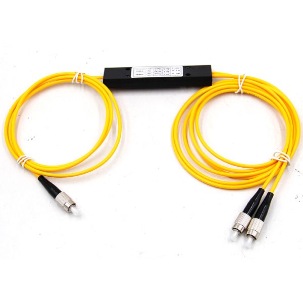 FC / UPC Single Mode 1310/1550nm Fiber Optic Splitter , Dual Windows 1*2 FBT Coupler Splitter