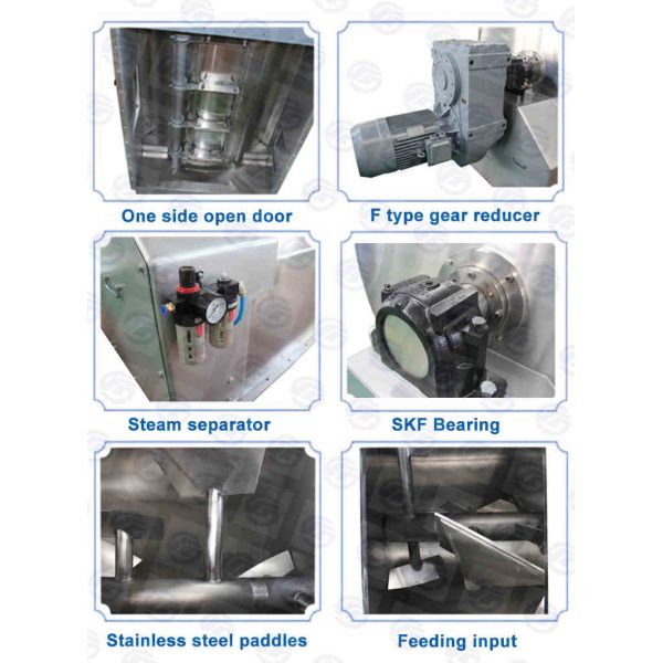 Evenly Horizontal Cattle Feed Grinder Machine One Shaft SS Livestock Feed Grinder