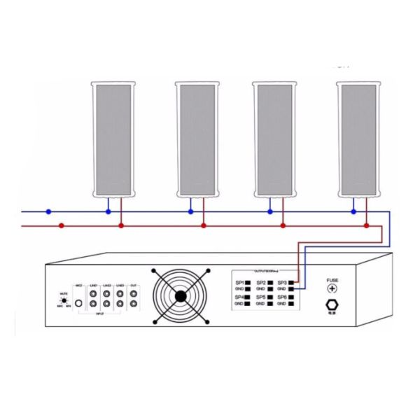 2 Way 30W Digital Stereo Speaker , High End Speakers 110dB ISPL CE Approved