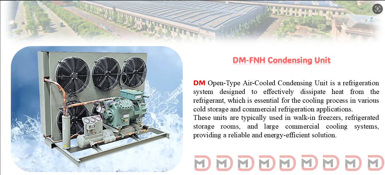 Cooling system Air Cooled Condensing Units for walk in cooler freezer room cold storage room