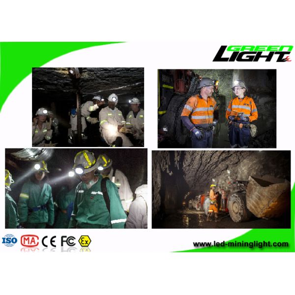 Cordless Rechargeable LED Mining Lamp , Emergency Wireless Hard Hat Headlamp