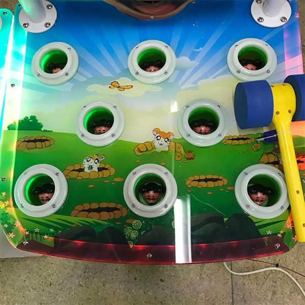 80W Indoor Amusement Arcade Machine Hit Mouse Rats Game Machines