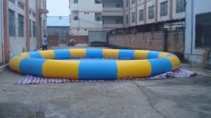 Quality Plato Blow Up Portable Water Pool With Sand Circal Shape for sale