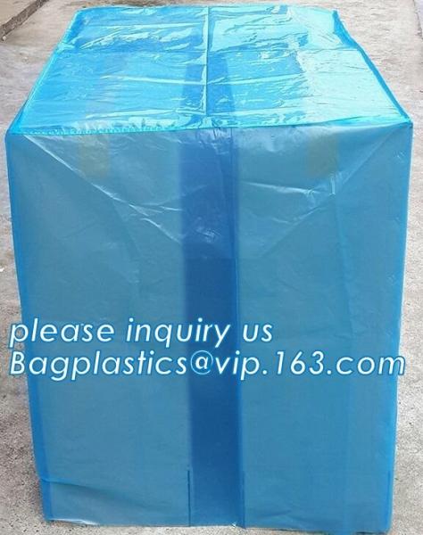 Giant jumbo big size poly pallet cover packaging bags with competitive price, 36 x 27 x 65" 1 Mil ldpe Clear Pallet Cove