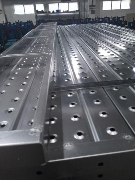 Buy Q195 Silver galvanized scaffolding steel plank steel board working platform 1000mm, 2000mm,3000mm,4000mm at wholesale prices