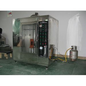 Conveyor Vertical Fire Testing Machine / Flammability Test Chamber ISO340