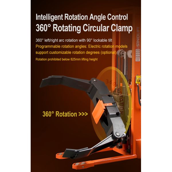 CDD500-R1200 Automatic Pressure-Adjusting Roll Clamp Stacker