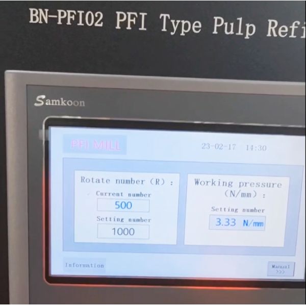 Electronic Automatic PFI Type Laboratory Pulp Refiner PFI Mill