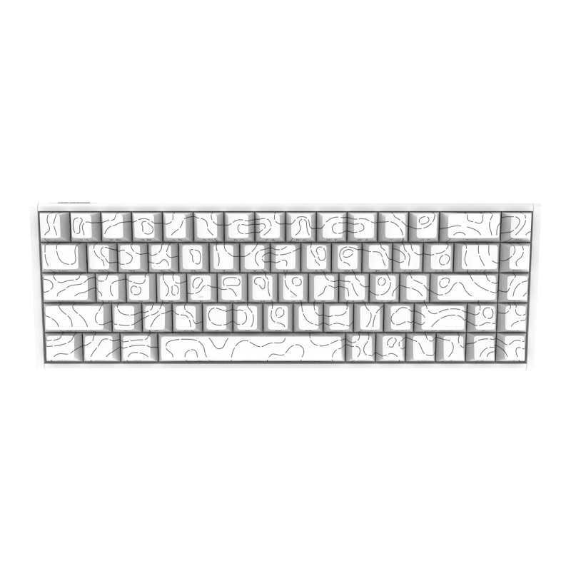 Full Size Magnetic Axis Keyboard with OEM Keycap Profile and Programmable Keys for Enhanced Typing Experience