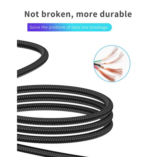 10Ft Multifunctional USB Cable 2 In 1 Data Sync Cable