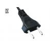 Buy cheap PVC / Copper 250V AC 2 Prong Power Cord , Black Korea Power Supply Cable from wholesalers