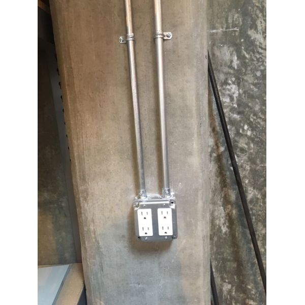 Box Type EMT Conduit Box / Junction Box Raised Steel Cover RS5 Double Toggle Switch Cover