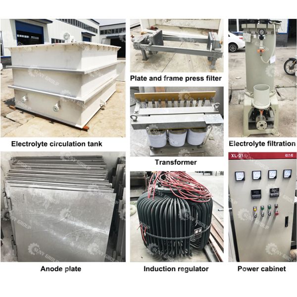 PP Plastic Concrete Electrolytic Cell for Copper Electrorefining or Electrowinning