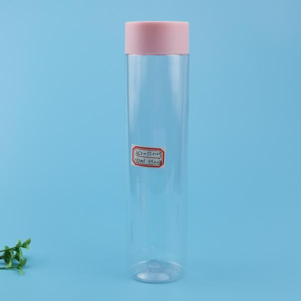 550ml 29oz Transparent PET Plastic Juice Bottle With Screw Cap
