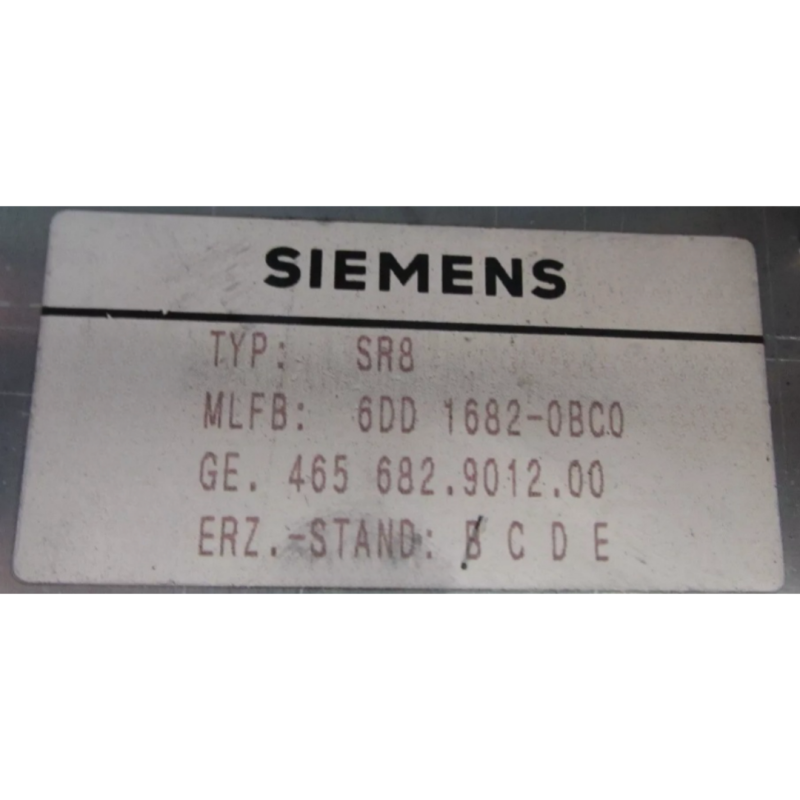 SIEMENS 6DD1682-0BC0 SIMADYN D SUBRACK SR24.1 24V DC INTEGRATED FAN 24 SLOTS , L- AND C-BUS
