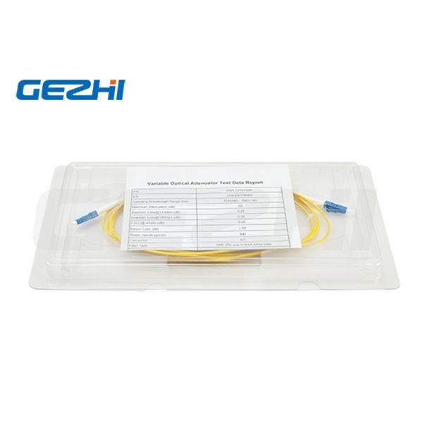 Customized Variable Fibre Optic Patch Leads Voa In Line Attenuator Sm / Mm 0~60db