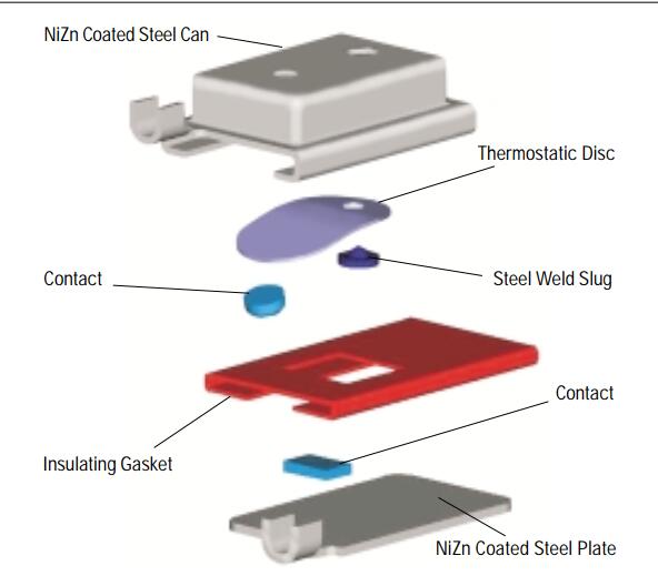 7AM Thermal Protector 65C 70C 75C 80C 85C 90C 95C 100C 105C 110C 115C 120C 125C for Motor Protection