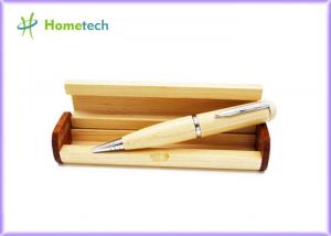 Quality Maple Wood Pen USB Flash Drive Recorder , Laser Pointer Ball Pen Bulk USB Memory Drive for sale