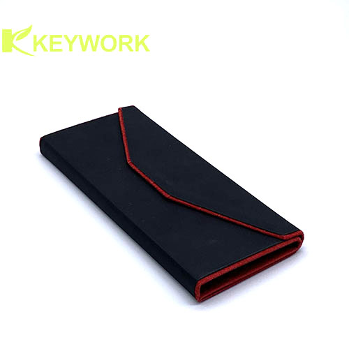 Foldable Sunglasses Case PU Leather Folding Eyeglass Case