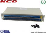 Rack Type Fibre Optic Cable Splitter PLC 1x64 Corning Optical Fiber Passive
