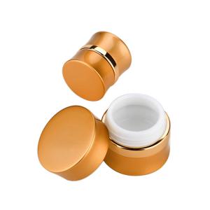 7 g 15g Luxury Unique Round Shaped Empty Metal Cosmetic Jar for Face Cream