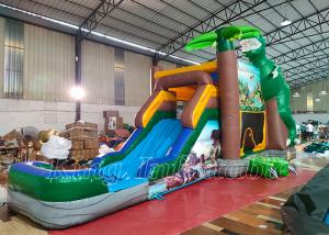 Quality Dinosaurs Happy Hop Bouncy Castle Slide T-Rex Bounce House Inflatable Jumping Castles for sale