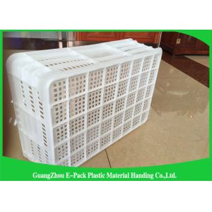 Economic Plastic Stacking Crates , Recyclable Industrial Plastic Crates Space