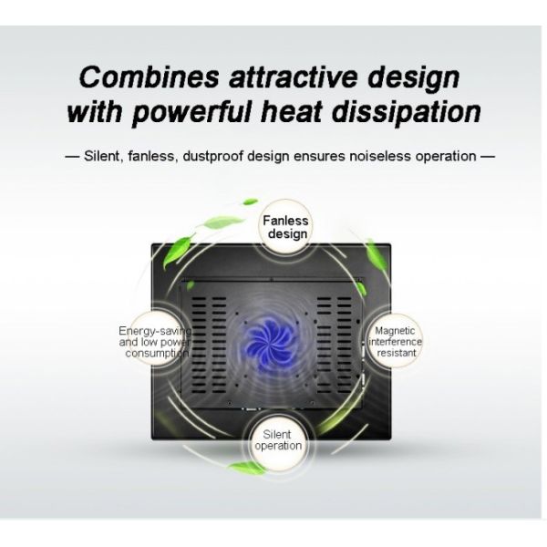 15 Inch Original Rear-Mount Industrial Computer With Linux Windows IP65 Touch Panel Touchscreen Embedded All in One PC