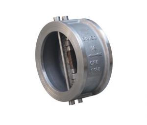 China DN50-600 Wafer Type Dual Disc Check Valve H76H-16P with Bidirectional Flow Direction on sale