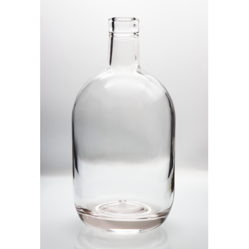 3L Large Alcohol Bottle Extra Flint Whiskey Rum Round Shape