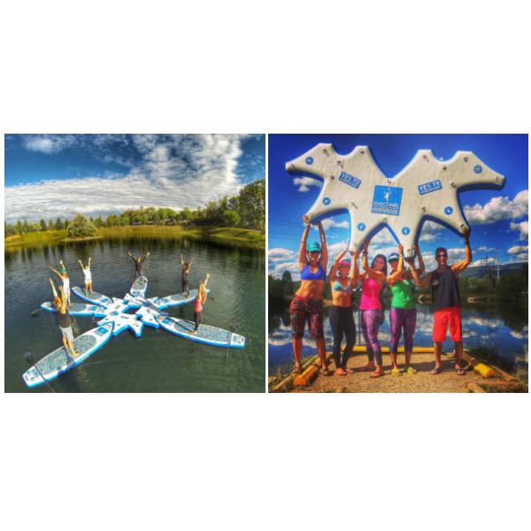 Custom Made SUP Inflatable Paddle Board Floating Platform SUP Dock Trainer Island